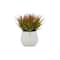 White Ceramic Contemporary Artificial Foliage, 9" x 9" x 9"
